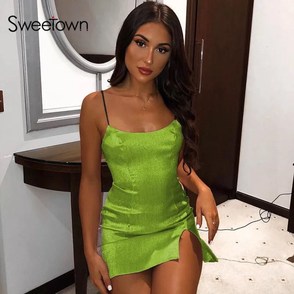 Sexy green dress